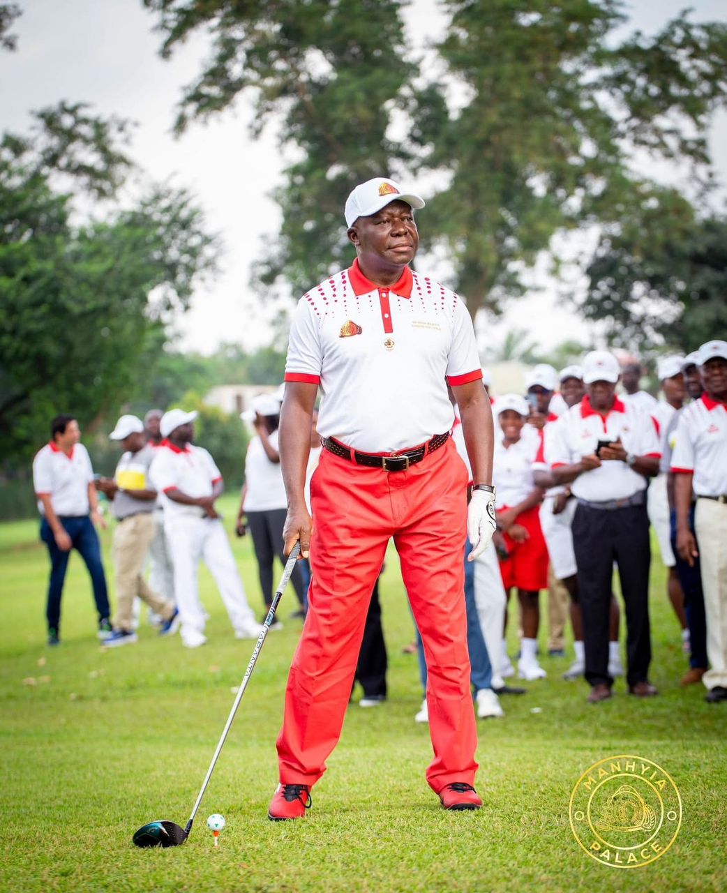 HRM Otumfuo Osei Tutu II enjoying golf